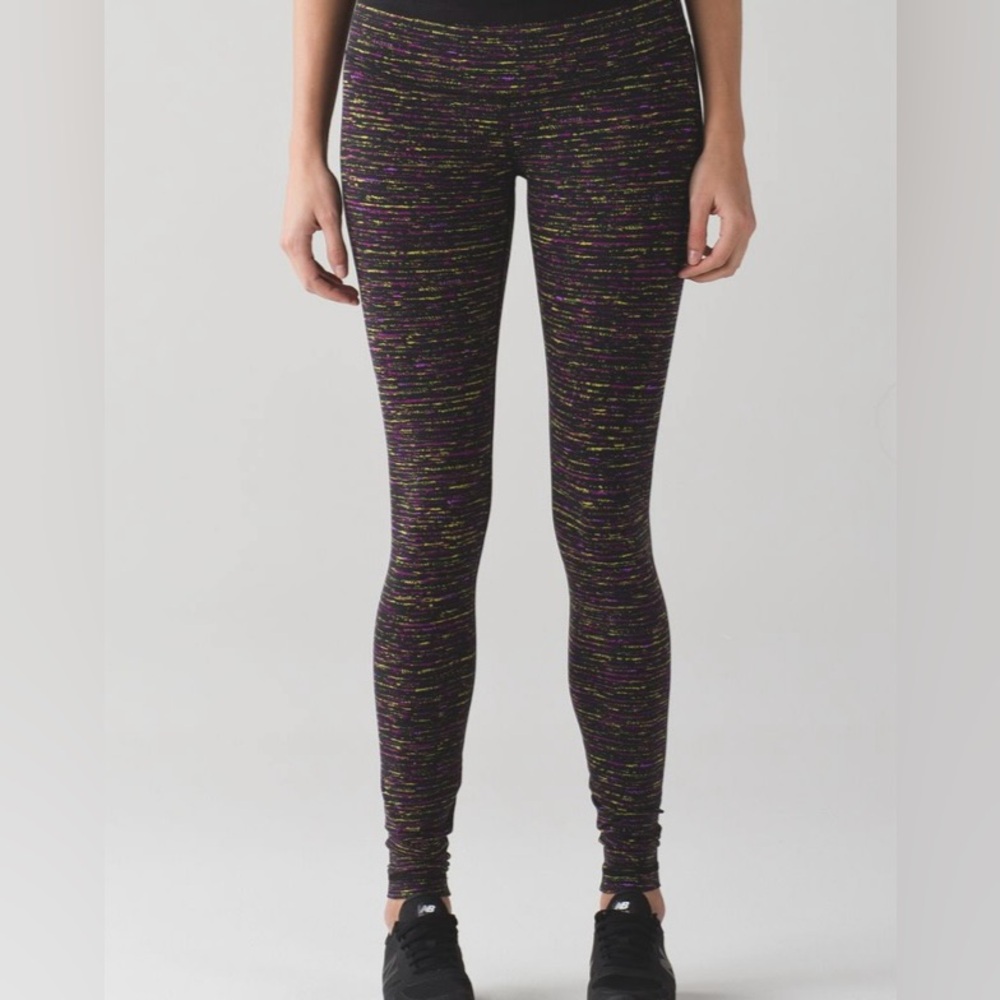 Lululemon Wunder Under Pant III *Tweed Runner Aurora Multi-Color Size 2